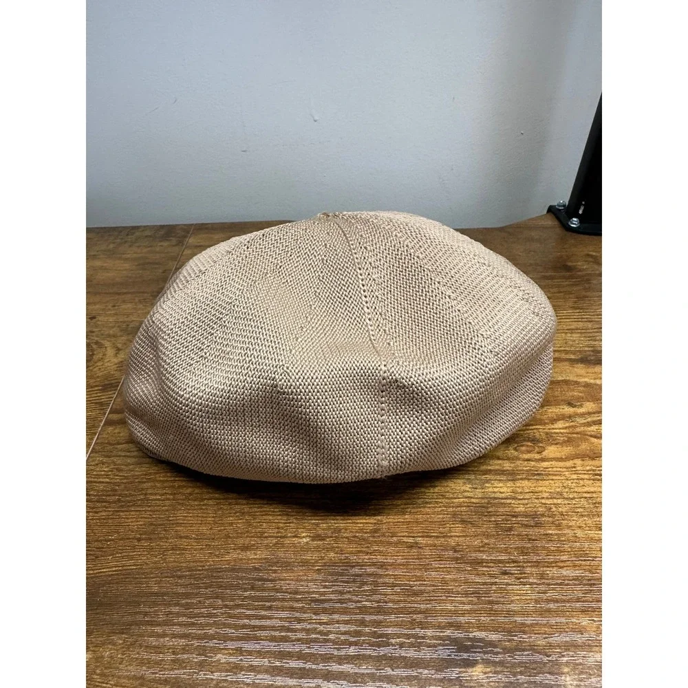 Broner Mens Tan Knit Ivy‎ Cap Flat Cap Newsboy Hat Beige Size Small RN 41517
